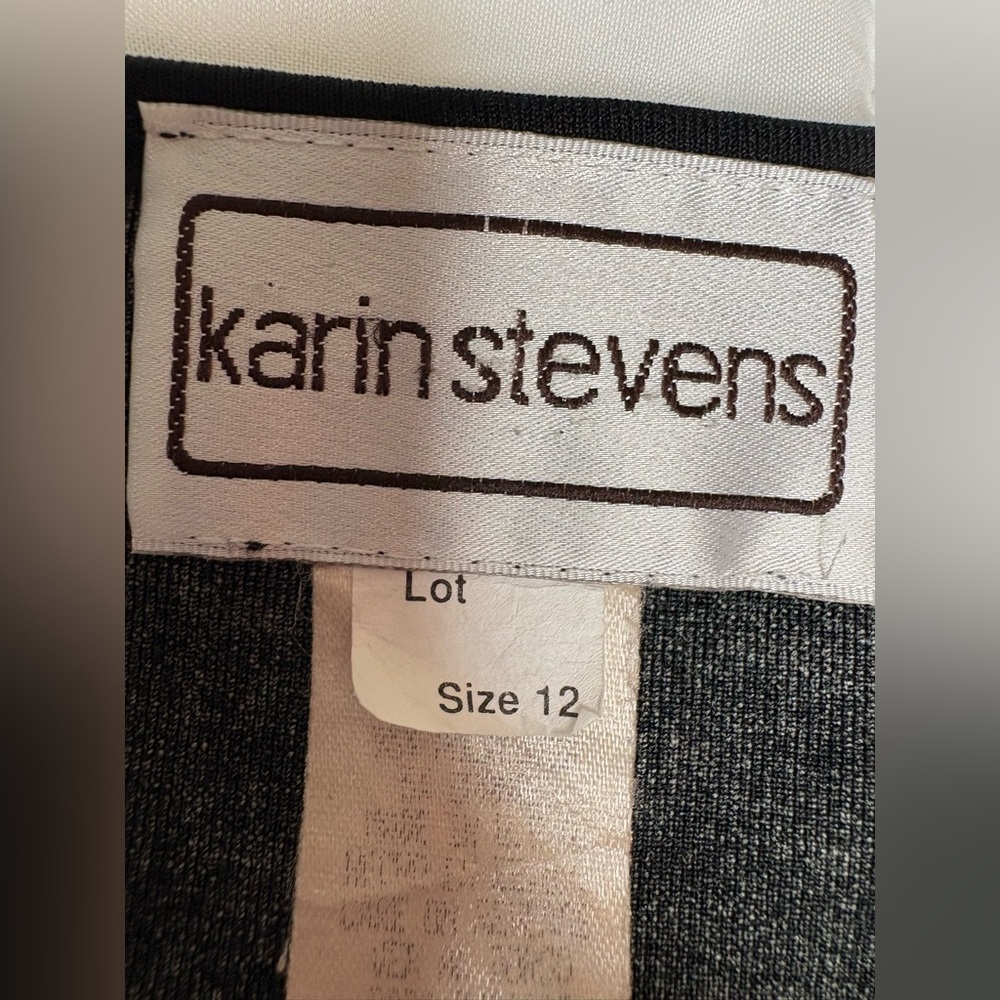 Vintage Karin Stevens Floral Dress – Women’s Size 12 - Picture 4 of 5